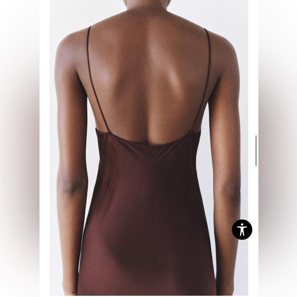 Zara LACE SLIP DRESS ZW COLLECTION $109.00 Size Medium NWT - Picture 6 of 13